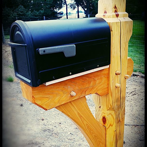 Custom timber mailbox