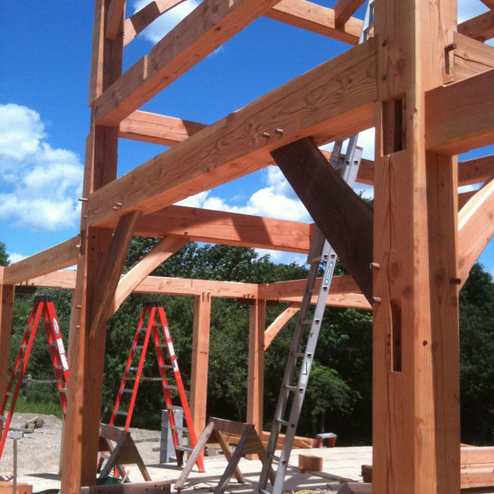 Adirondacks Timber Frame joinery view