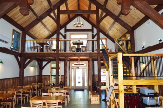 Virginia Pizza Parlor finished, interior view