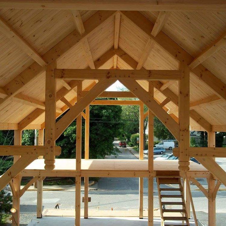 Timberframe Construction in Virginia - Broadaxe Timberworks Since 2006