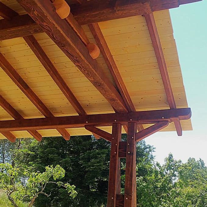 Petaluma Timberframe with Roof