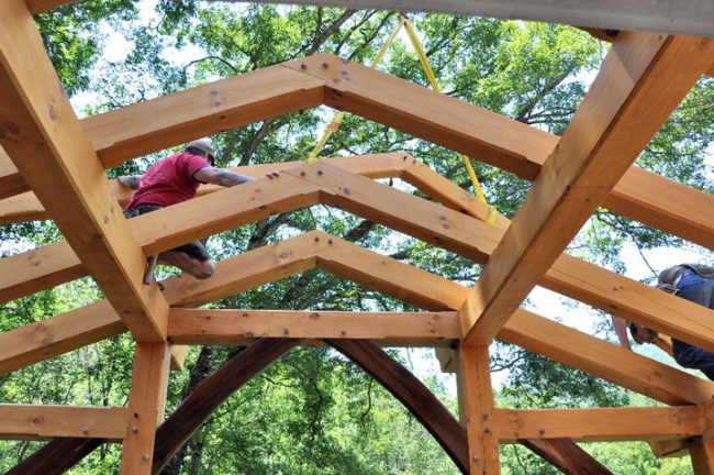 Georgia Timberframe Roofline